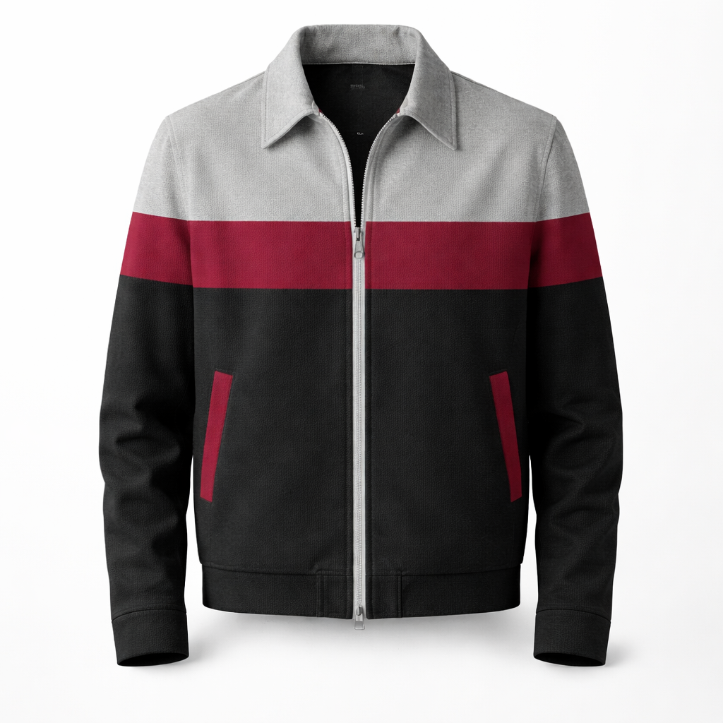 Men's Colourblock Panel Jacket