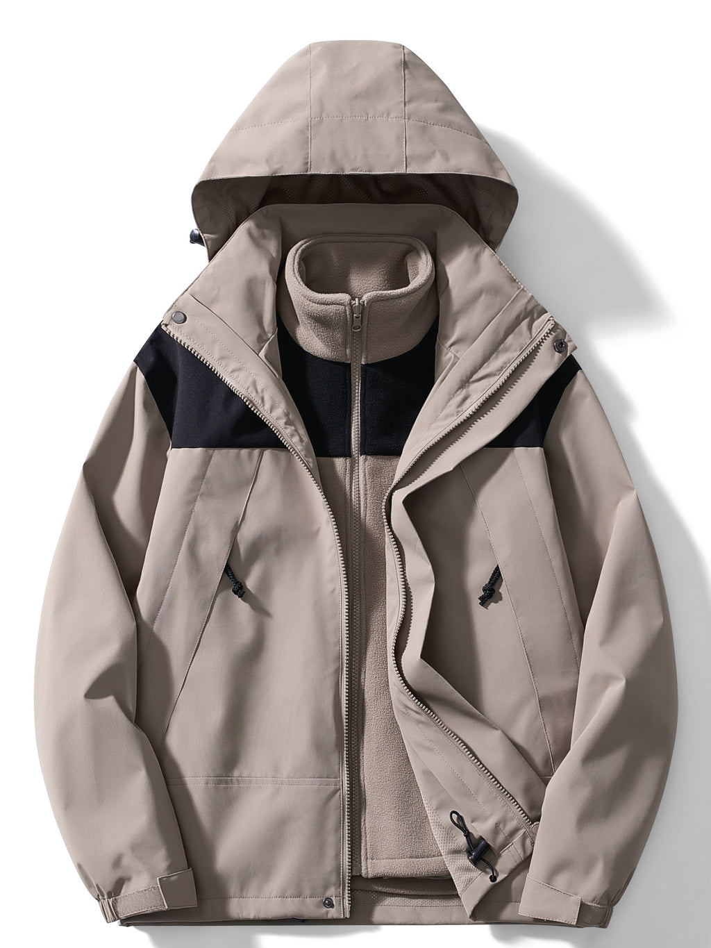 Men's 3 in 1 Hooded Winter Jacket