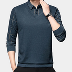 Men's V-Neck Layered Jumper