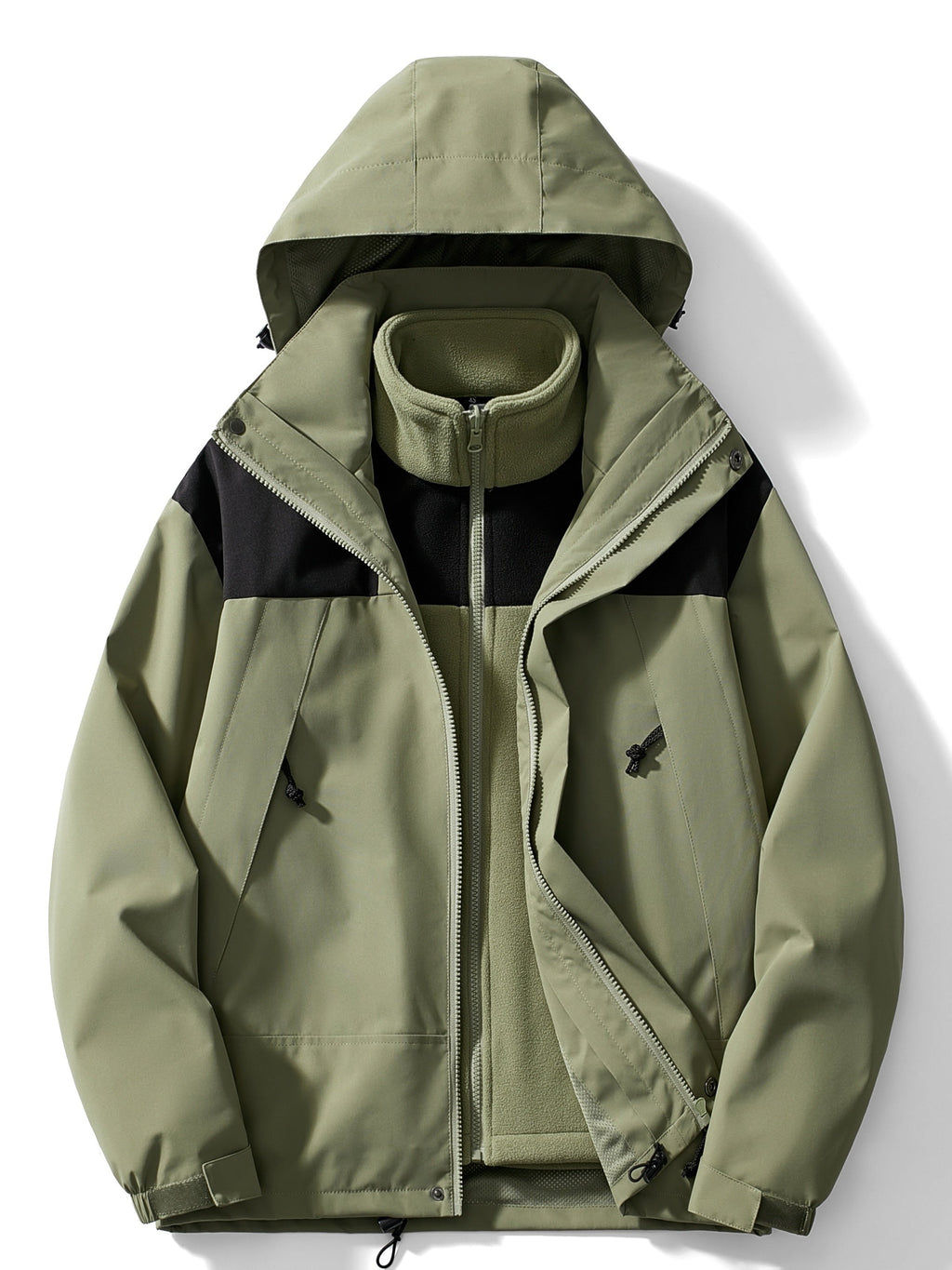 Men's 3 in 1 Hooded Winter Jacket