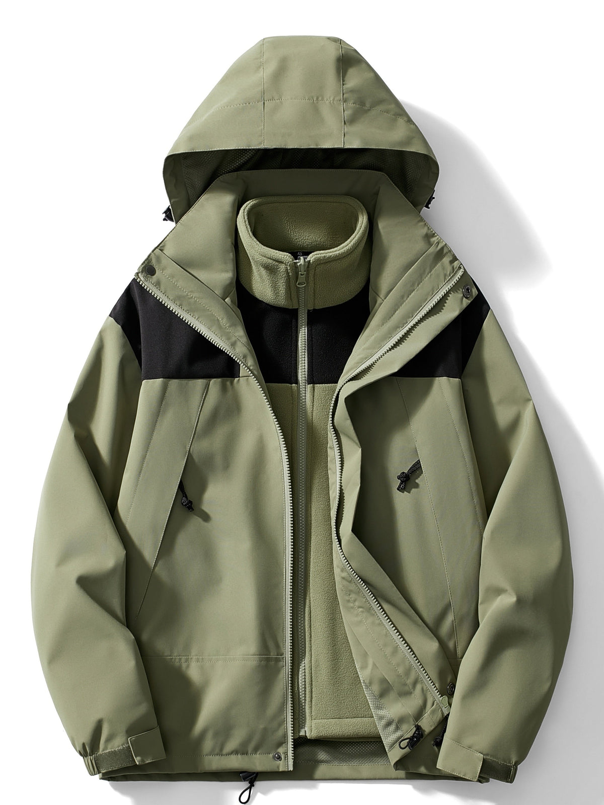 Men's 3 in 1 Hooded Winter Jacket