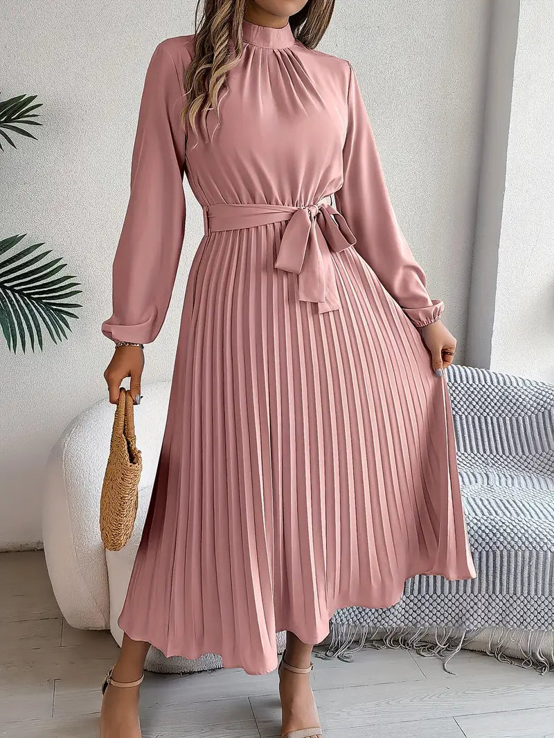 Women's Pleated Midi Dress