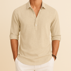 Men's Relaxed Fit Long Sleeve Polo