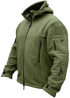 Men's Hooded Multi Pocket Fleece Jacket