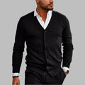 Men's V Neck Button Cardigan