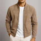 Men's Refined Suede Bomber Jacket