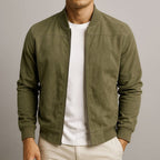 Men's Refined Suede Bomber Jacket