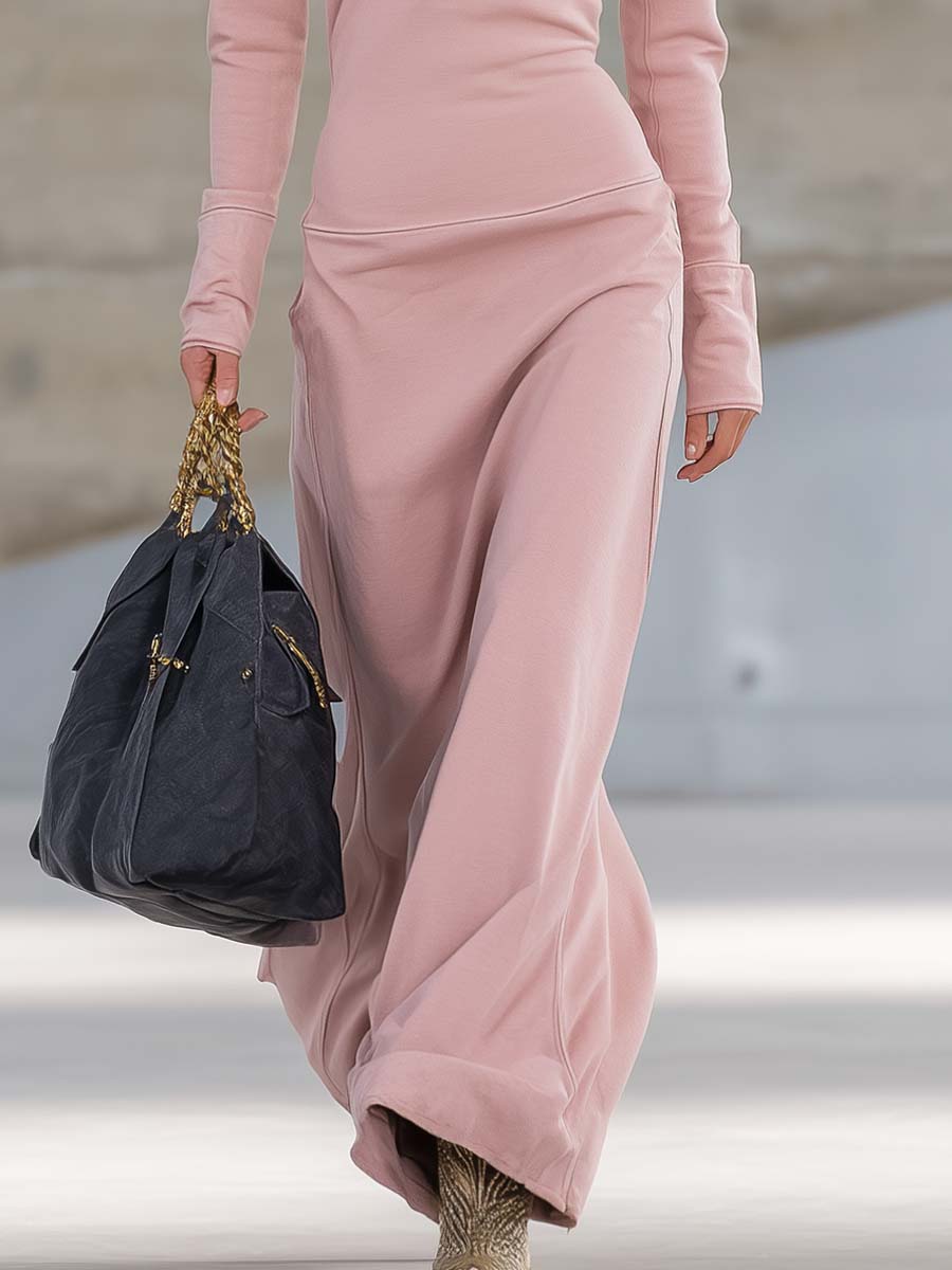 Women's Half-Zip Maxi Dress