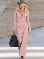 Women's Half-Zip Maxi Dress
