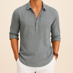 Men's Relaxed Fit Long Sleeve Polo