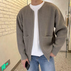 Men's High Collar Knit Jumper