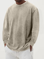 Men's Dropped Shoulder Crew Neck Jumper