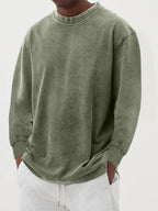 Men's Dropped Shoulder Crew Neck Jumper