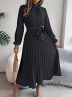 Women's Pleated Midi Dress