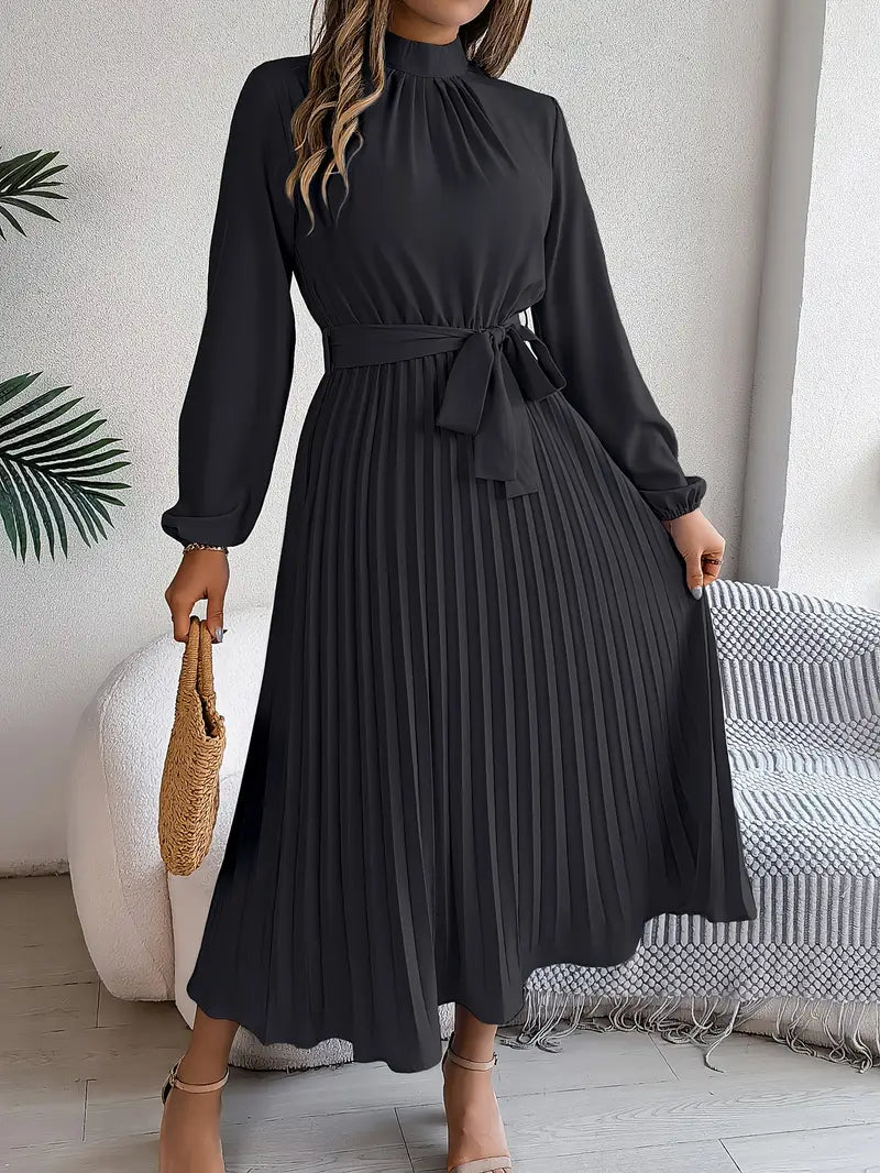 Women's Pleated Midi Dress