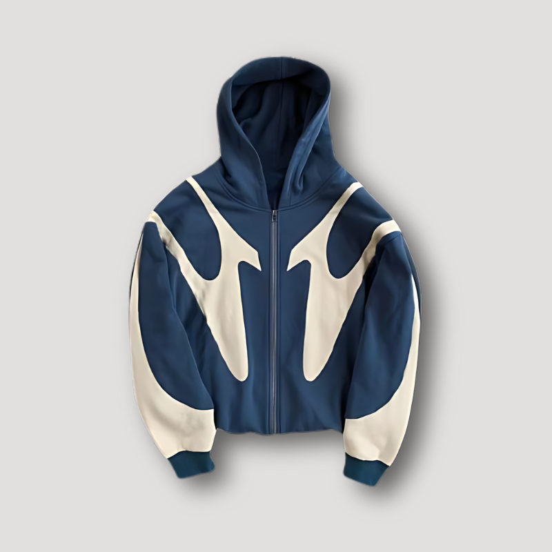 Men's Printed Zip Hoodie