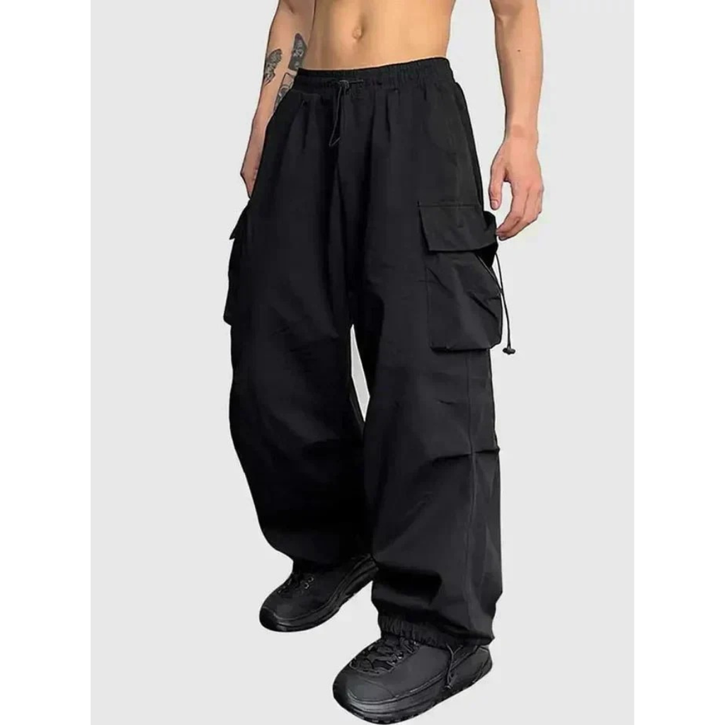 Men's Relaxed Wide-Leg Trousers
