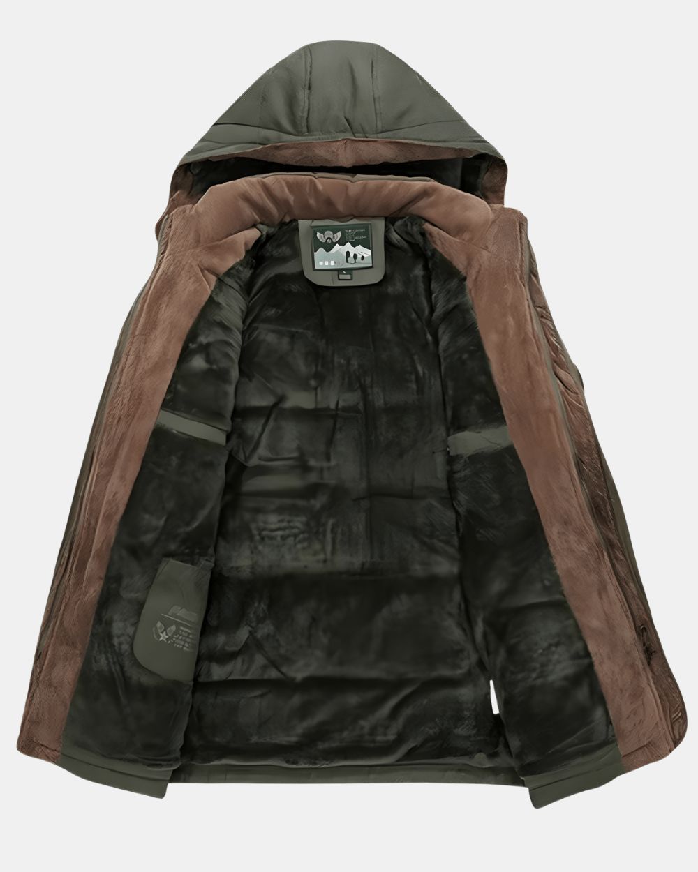 Men's Hooded Insulated Overcoat