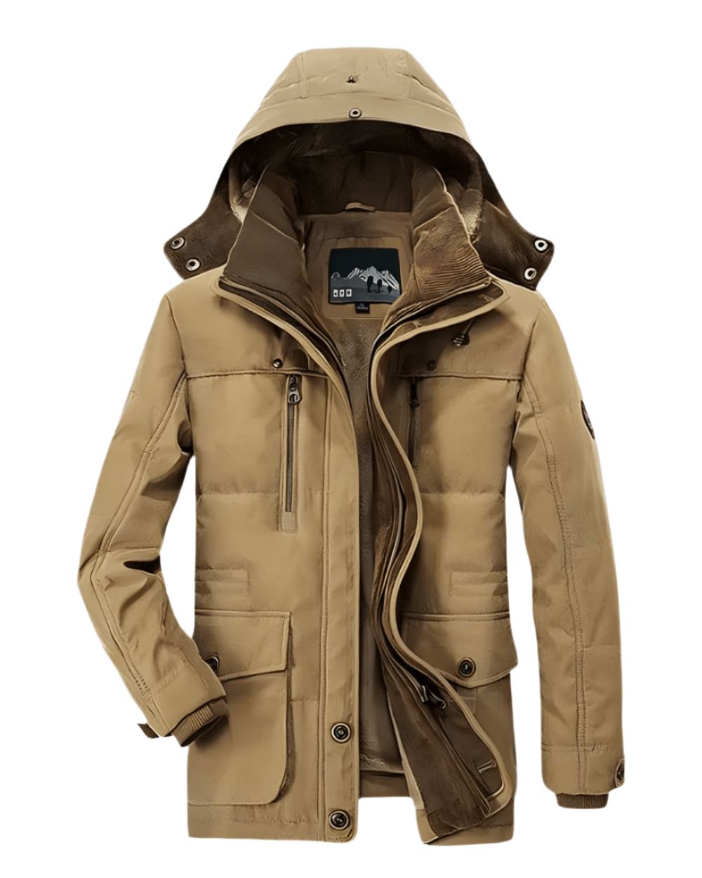 Men's Hooded Insulated Overcoat
