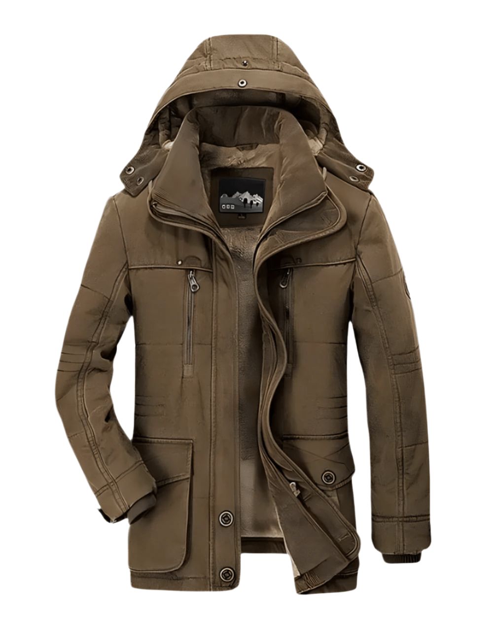 Men's Hooded Insulated Overcoat