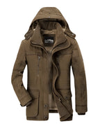 Men's Hooded Insulated Overcoat