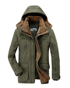 Men's Hooded Insulated Overcoat