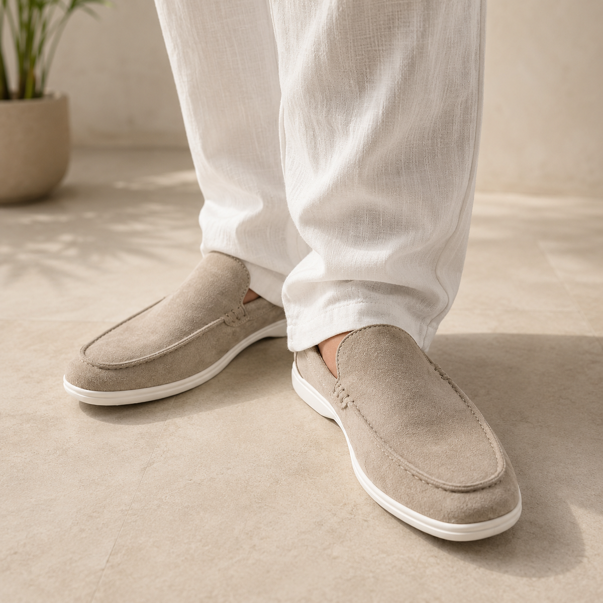 Men's Minimalist Suede Style Loafers