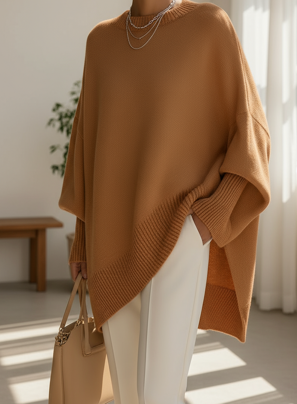 Women's Oversized Batwing Jumper
