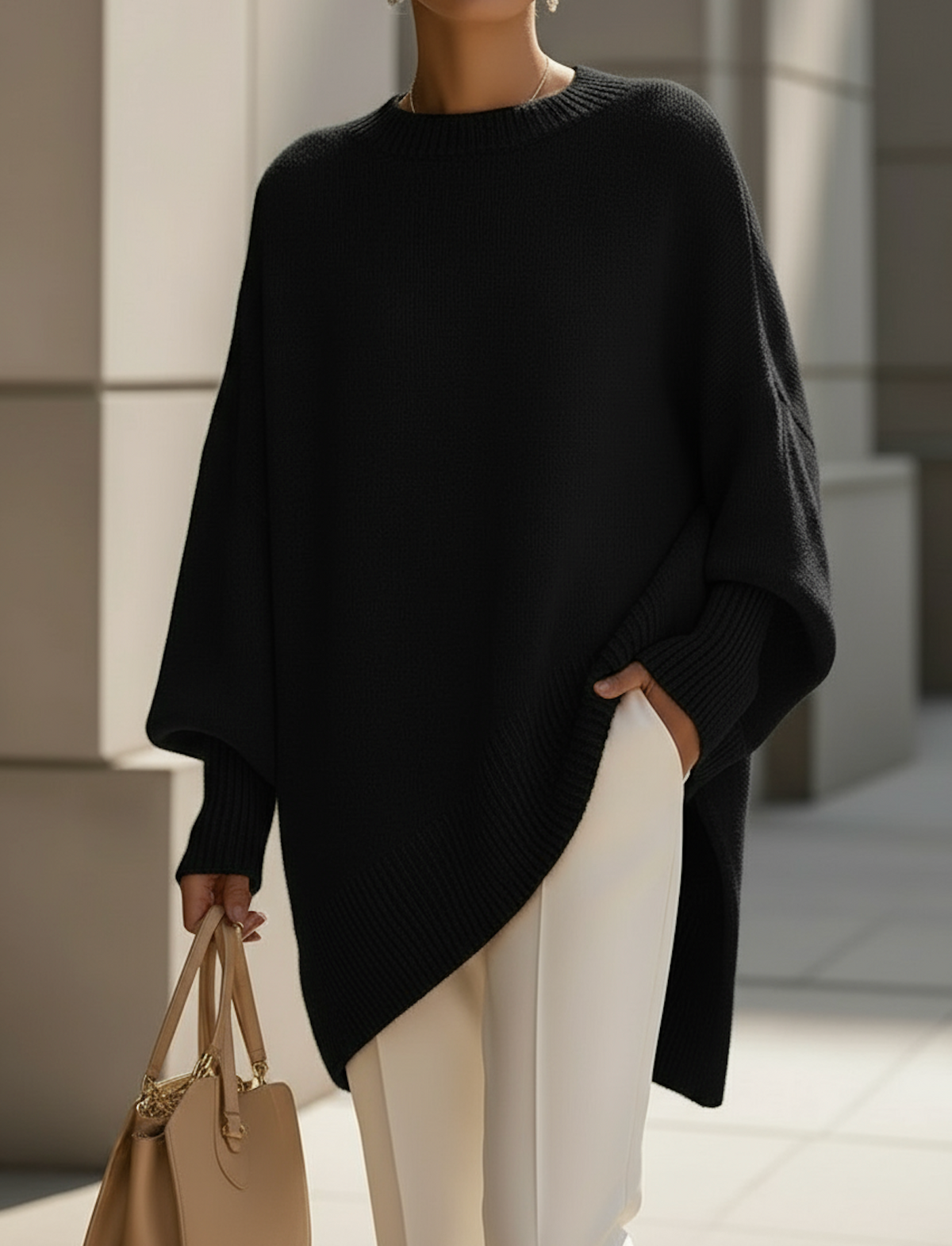 Women's Oversized Batwing Jumper