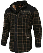 Men's Borg Lined Printed Field Jacket