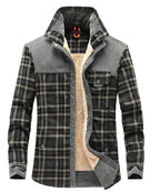 Men's Borg Lined Printed Field Jacket