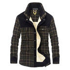 Men's Borg Lined Printed Field Jacket