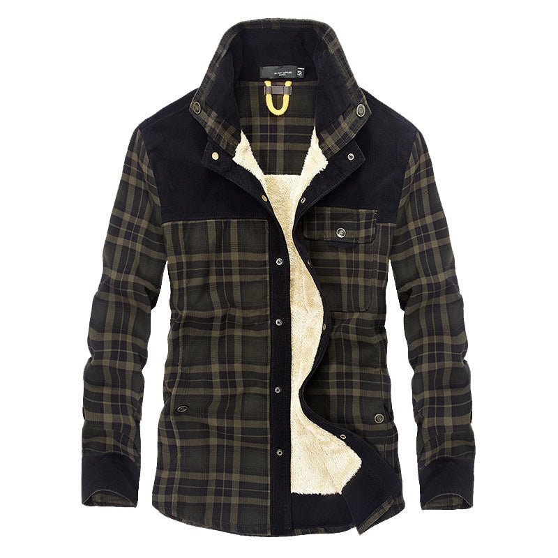 Men's Borg Lined Printed Field Jacket