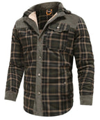 Men's Borg Lined Printed Field Jacket