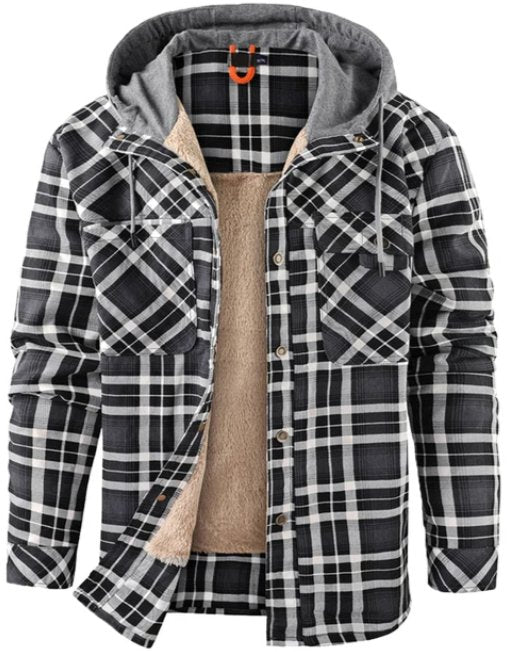 Men's Relaxed Fleece Lined Hooded Jacket