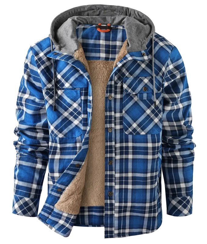 Men's Relaxed Fleece Lined Hooded Jacket