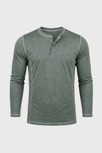 Men's Contrast Seam Henley