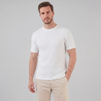 Men's Ribbed Crew Neck Tee