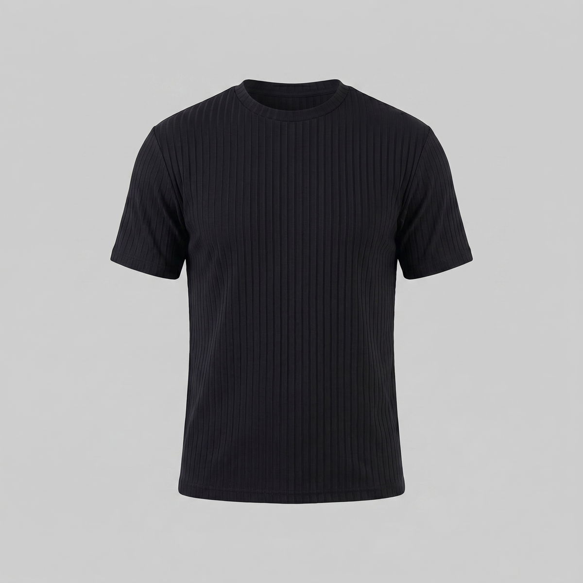 Men's Ribbed Crew Neck Tee