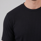 Men's Ribbed Crew Neck Tee