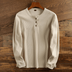 Men's Textured Waffle Henley