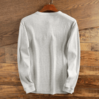 Men's Textured Waffle Henley