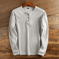 Men's Textured Waffle Henley
