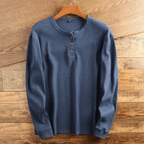 Men's Textured Waffle Henley
