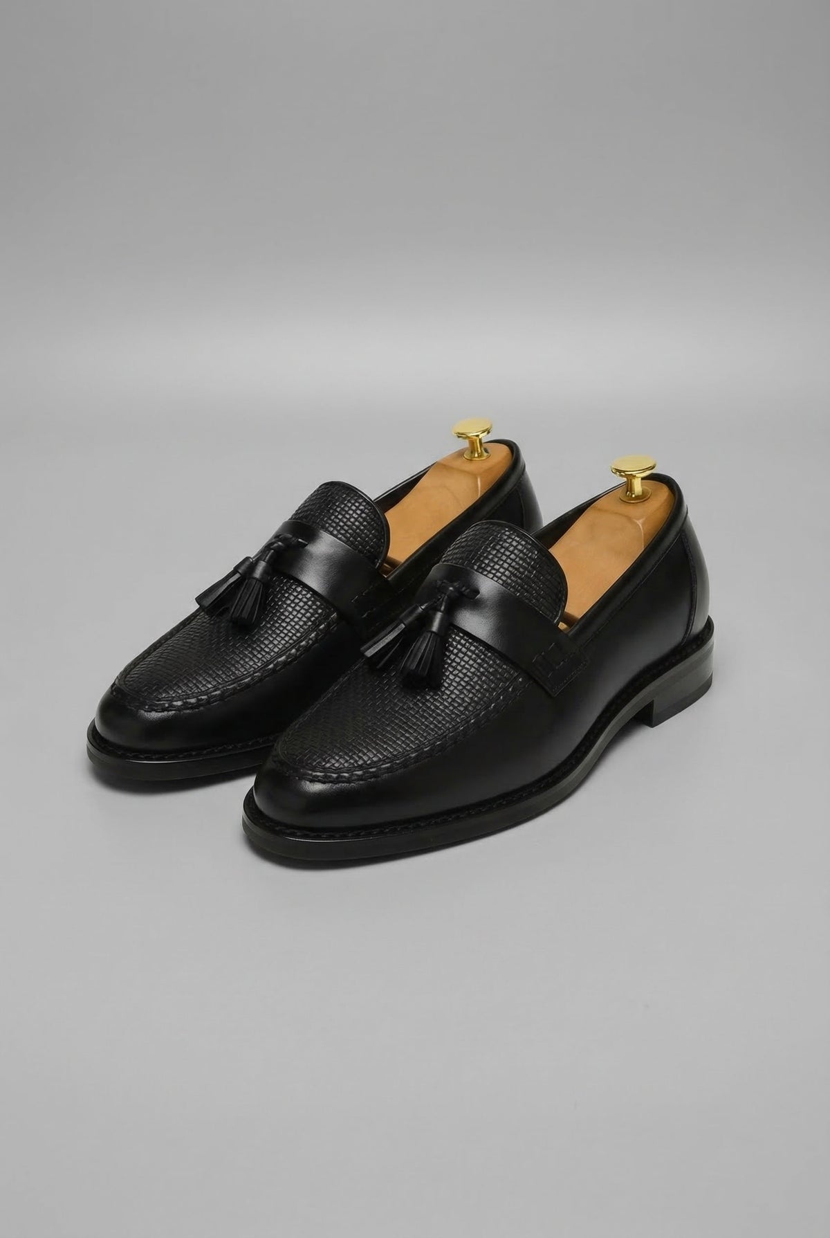 Men's Tassel Woven Leather Loafers