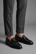Men's Tassel Woven Leather Loafers