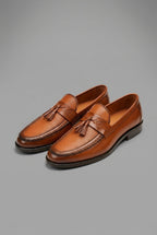 Men's Tassel Woven Leather Loafers