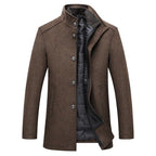 Men's Tailored High Collar Winter Coat