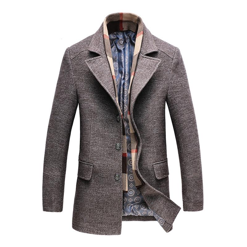 Men's Tailored Wool Overcoat