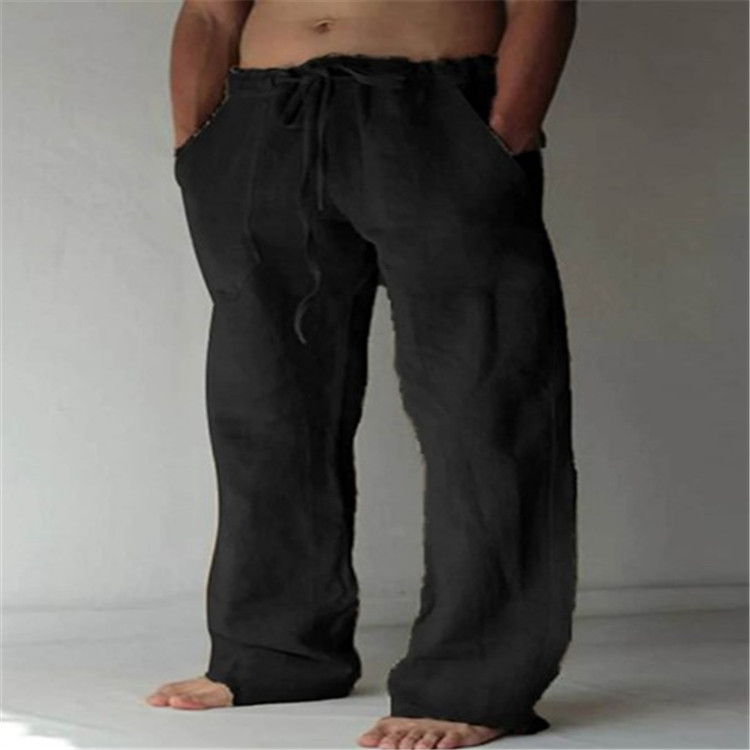 Men's Wide Leg Summer Trousers